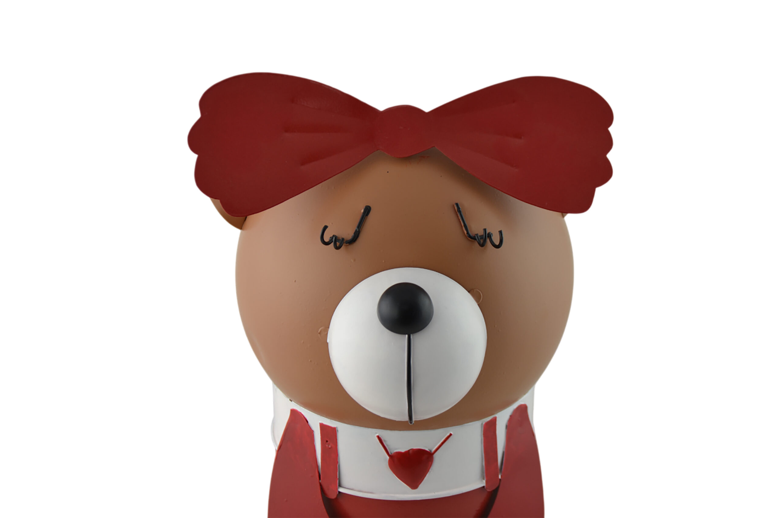 20" GIRL TEDDY BEAR HOLDING FLOWERS - Image 2