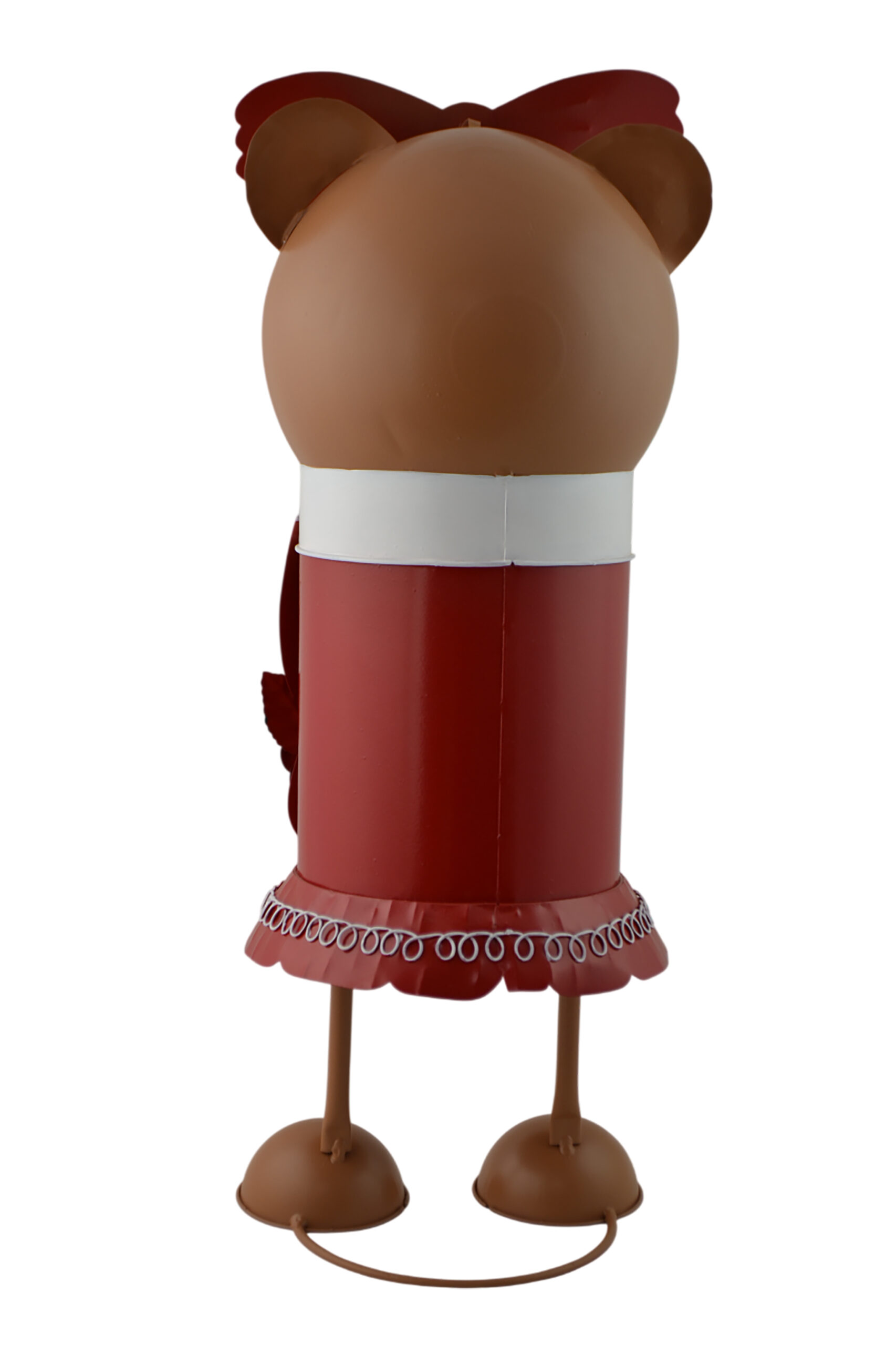 20" GIRL TEDDY BEAR HOLDING FLOWERS - Image 6