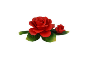 7" RED ROSE W/ BUD